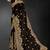 Black zari badla embroidery work silk blend saree