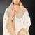 White zari badla embroidery work silk blend saree