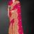 Rani zari badla embroidery work silk blend saree
