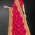 Rani zari badla embroidery work silk blend saree