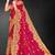Rani zari badla embroidery work silk blend saree