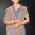Dusty grey zari badla embroidery work silk blend saree