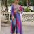 Purple faux georgette bandhni print with kutchi patche work navratri kurti