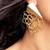 Geometric cascade high gold earrings