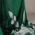 green Floral Printed Satin Silk Saree