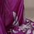 pink Floral Printed Satin Silk Saree