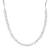 Rhodium polish cz diamond necklace & earrings set – elegant silver finish for modern look