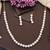 High gold polish cz diamond necklace set with earrings – classic bridal & party wear style