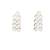 High gold double line cz diamond necklace set with earrings – classic traditional look for festivals & celebrations