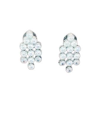 Silver polish crystal beaded necklace and earring set, triple strand statement jewellery for all occasion 6