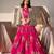 Fashional Georgette Embroidery Rani Pink Readymade Koti Lehenga Choli