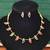 Multi-color meenakari leaf palakka necklace set, high gold polish lightweight jewelry