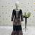 Unique Chinon Silk Embroidery Black Readymade Salwar Suit