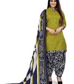 Multicolor cotton blend printed unstitched salwar suit material combo of 2