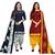Multicolor cotton blend printed unstitched salwar suit material combo of 2