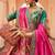 multicolor banarasi silk woven zarkan cut work embroidered lehenga choli