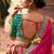 multicolor banarasi silk woven zarkan cut work embroidered lehenga choli
