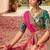 multicolor banarasi silk woven zarkan cut work embroidered lehenga choli