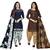 Multicolor cotton blend printed unstitched salwar suit material combo of 2