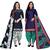 Multicolor cotton blend printed unstitched salwar suit material combo of 2