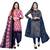 Multicolor cotton blend printed unstitched salwar suit material combo of 2