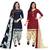 Multicolor cotton blend printed unstitched salwar suit material combo of 2