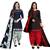 Multicolor cotton blend printed unstitched salwar suit material combo of 2