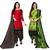 Multicolor cotton blend printed unstitched salwar suit material combo of 2