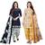 Multicolor cotton blend printed unstitched salwar suit material combo of 2