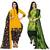Multicolor cotton blend printed unstitched salwar suit material combo of 2