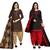 Multicolor cotton blend printed unstitched salwar suit material combo of 2