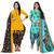 Multicolor cotton blend printed unstitched salwar suit material combo of 2