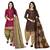 Multicolor cotton blend printed unstitched salwar suit material combo of 2
