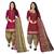 Multicolor cotton blend printed unstitched salwar suit material combo of 2