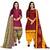 Multicolor cotton blend printed unstitched salwar suit material combo of 2