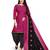Multicolor cotton blend printed unstitched salwar suit material combo of 2