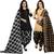 Multicolor cotton blend printed unstitched salwar suit material combo of 2