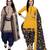 Multicolor cotton blend printed unstitched salwar suit material combo of 2