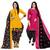 Multicolor cotton blend printed unstitched salwar suit material combo of 2