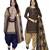 Multicolor cotton blend printed unstitched salwar suit material combo of 2