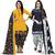 Multicolor cotton blend printed unstitched salwar suit material combo of 2