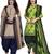 Multicolor cotton blend printed unstitched salwar suit material combo of 2