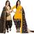 Multicolor cotton blend printed unstitched salwar suit material combo of 2