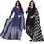 Multicolor cotton blend printed unstitched salwar suit material combo of 2