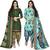 Multicolor cotton blend printed unstitched salwar suit material combo of 2