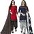 Multicolor cotton blend printed unstitched salwar suit material combo of 2