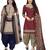 Multicolor cotton blend printed unstitched salwar suit material combo of 2