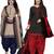Multicolor cotton blend printed unstitched salwar suit material combo of 2