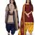 Multicolor cotton blend printed unstitched salwar suit material combo of 2