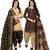 Multicolor cotton blend printed unstitched salwar suit material combo of 2